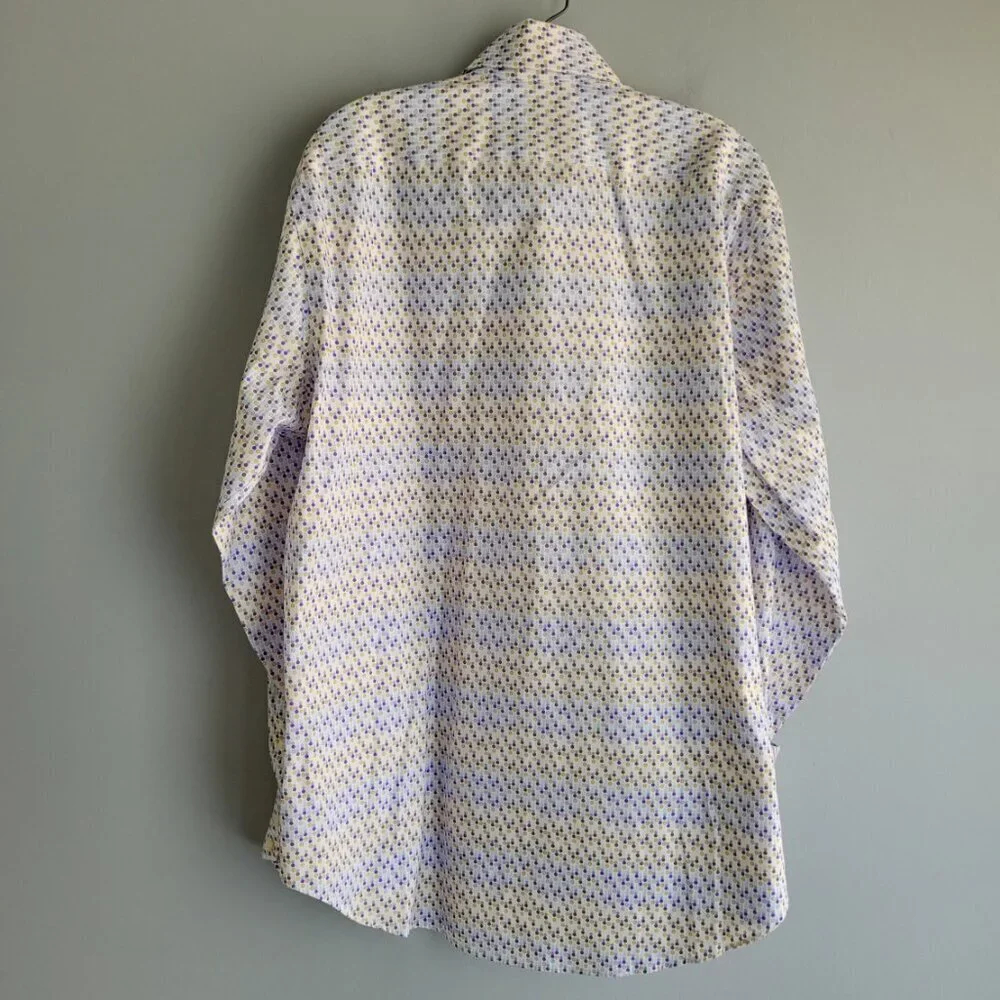 NWT Thomas Dean Long Sleeve Button Down Men's Shirt Size L